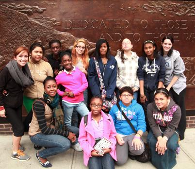 Group Photo At 9/11 Memorial